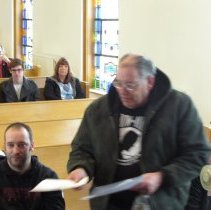 Honoring Andrew Virda.